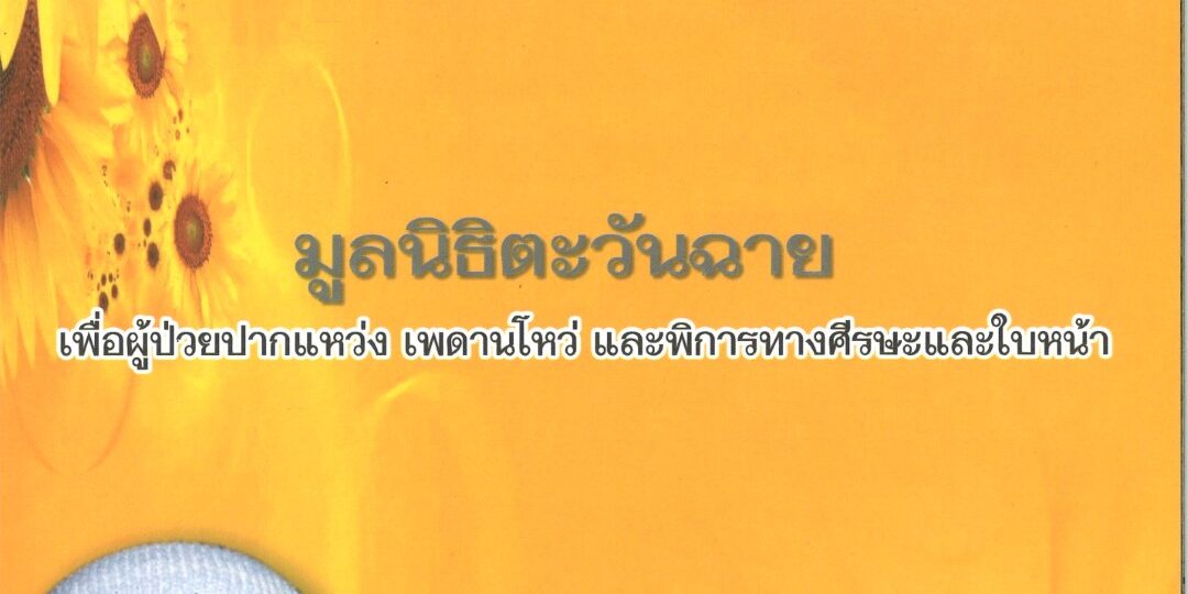 รายงานประจำปี มูลนิธิ